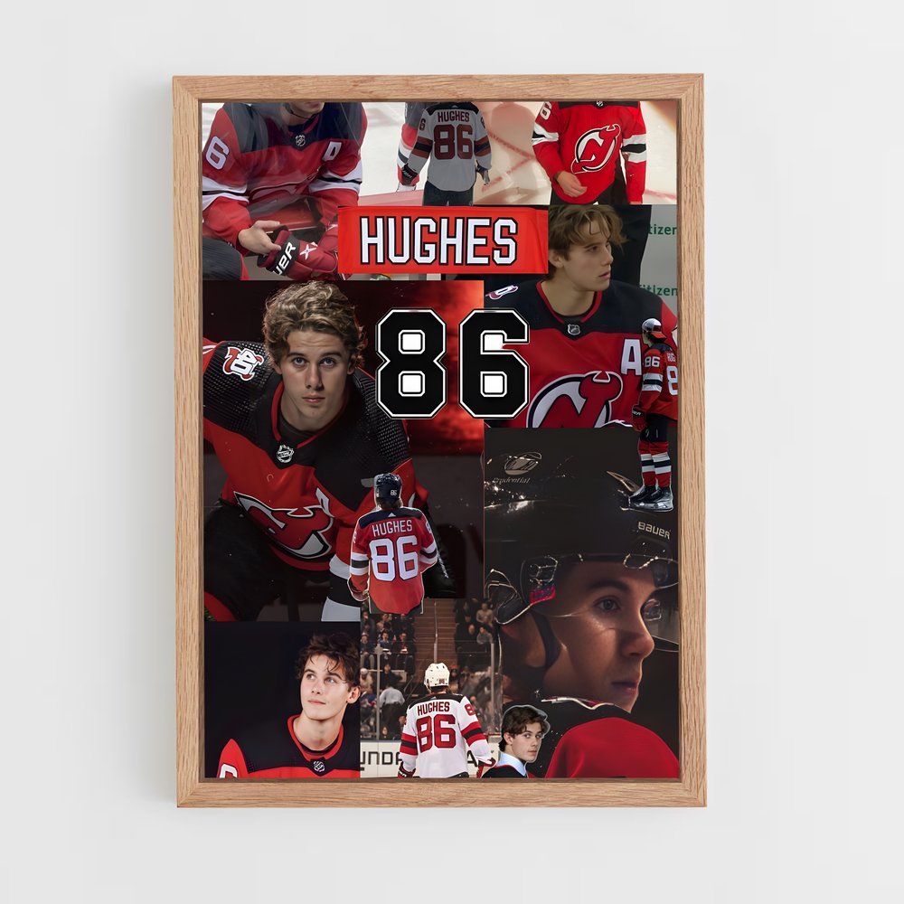 Poster Esprit Rouge et Noir – affiche Hockey sur glace (vue 4)